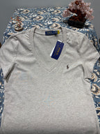 RL V-Neck T-Shirt - Oatmeal