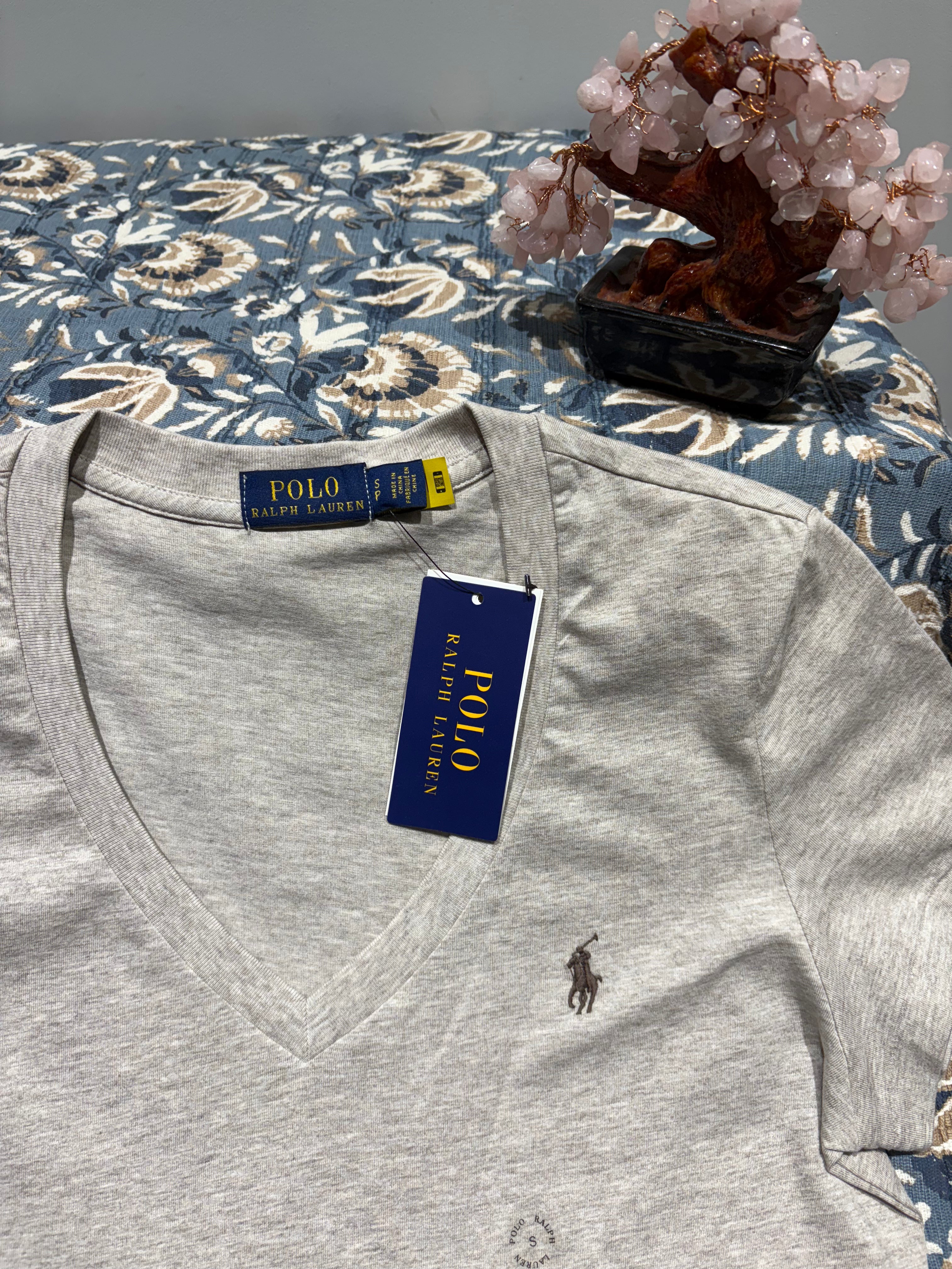 RL V-Neck T-Shirt - Oatmeal