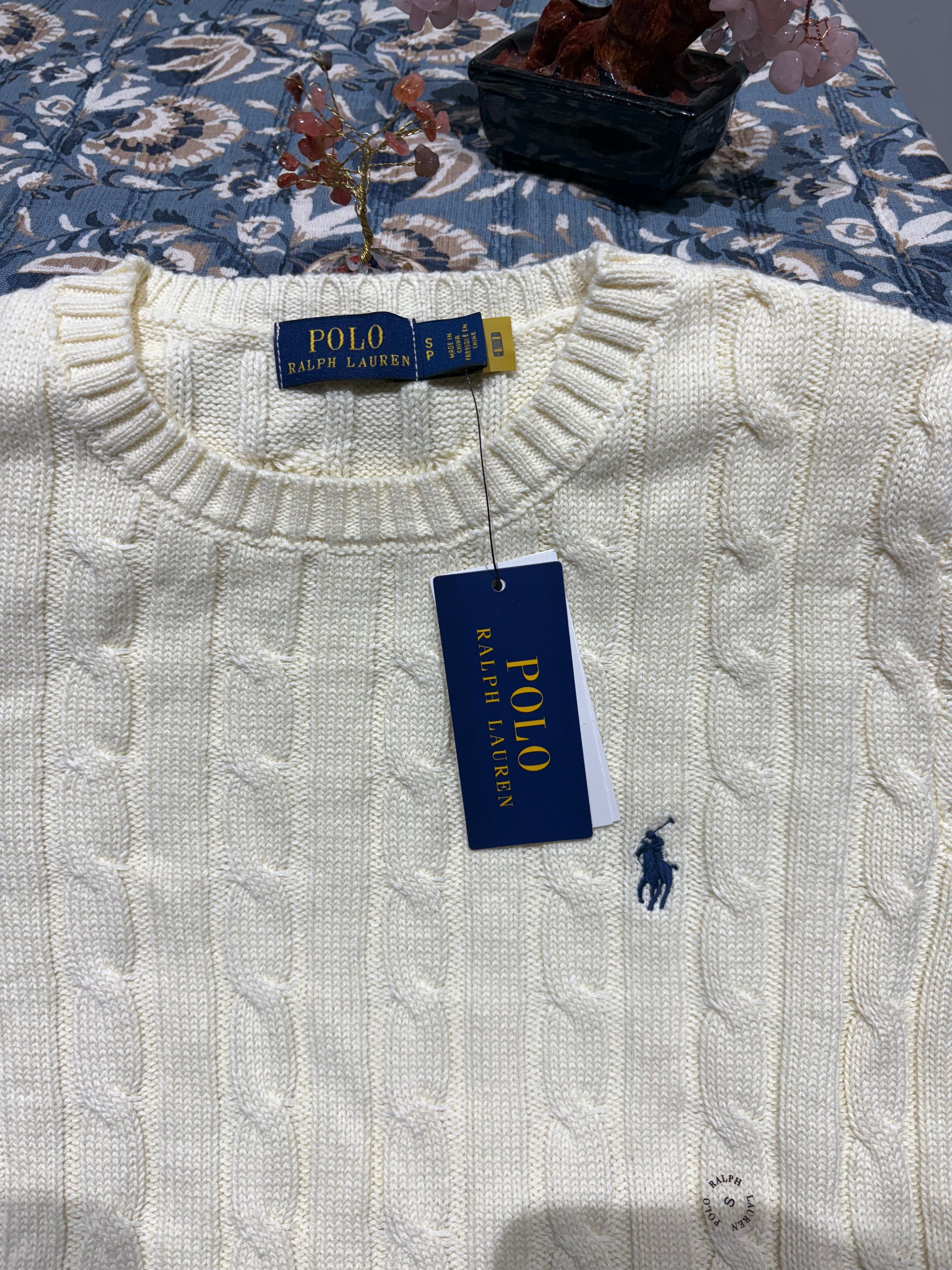 RL Cable Knit Jumper - Cream