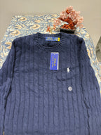 RL Cable Knit Jumper - Navy Blue