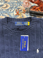 RL Cable Knit Jumper - Navy Blue