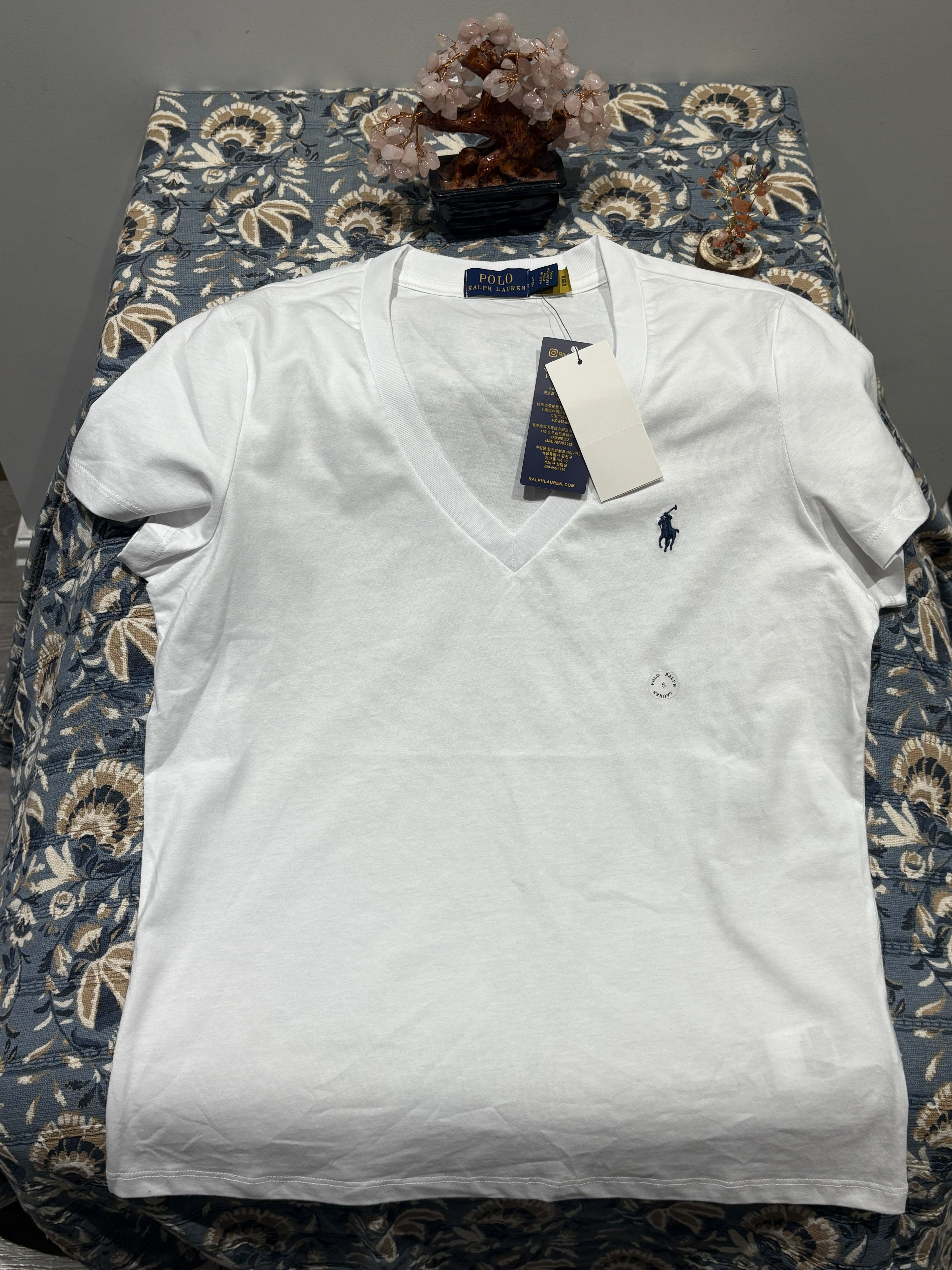 RL V-Neck T-Shirt - White