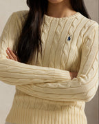 RL Cable Knit Jumper - Cream